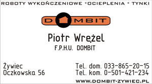 Wizytówka DOMBIT Piotr Wrężel